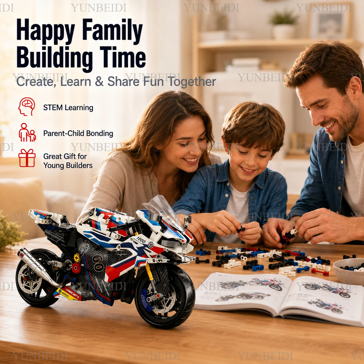 1:8 ชุดของเล่นประกอบรถจักรยานย - Model Kit Motor Nuclear บทวิจารณ์และราคา
