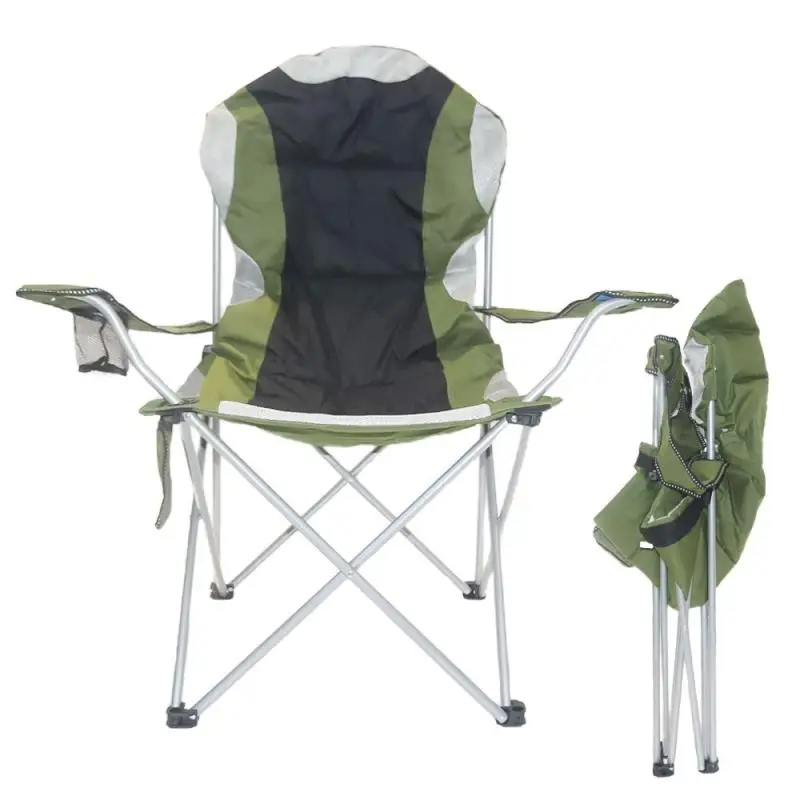 

Outdoor Portable Folding Metal Beach Armchair Lightweight Camping Chair