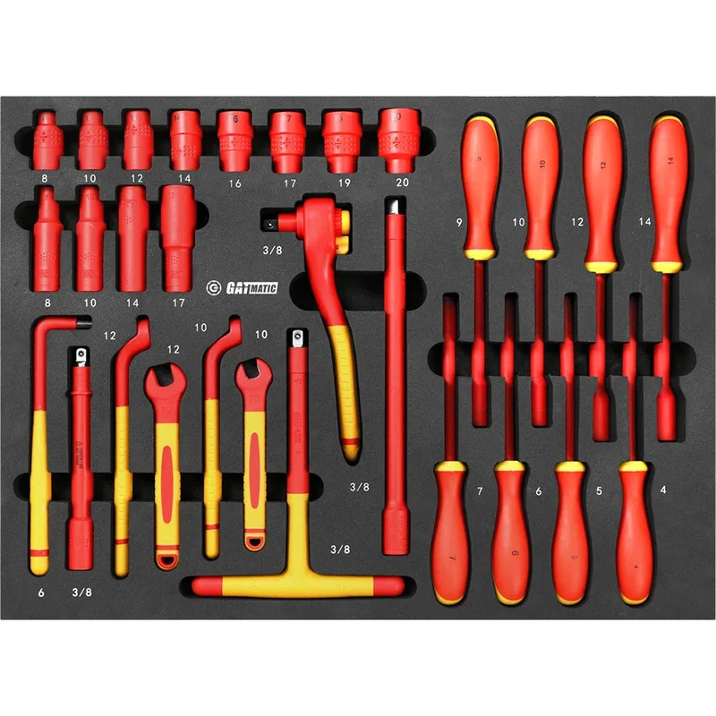 Top Selling 22 Pcs Vde 1000V Screwdriver High Voltage Insulated Socket Hand Tool Set