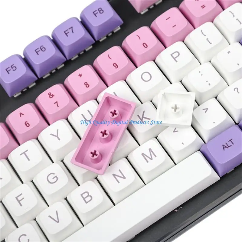 U2JE 134 Taste ZDA -Profil -Tastaturkaps für mechanische Tastaturfarbe Pink eingestellt