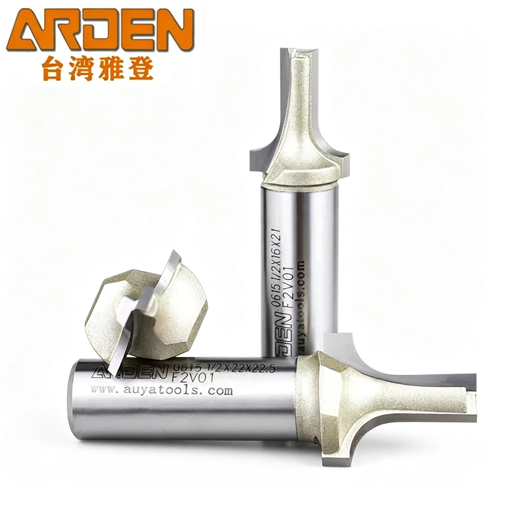 

Arden Woodworking R Corner Cutting Router Bit CNC R Round Edge Trimming Milling Cutter Cabinet Door Panel Cutting Tool