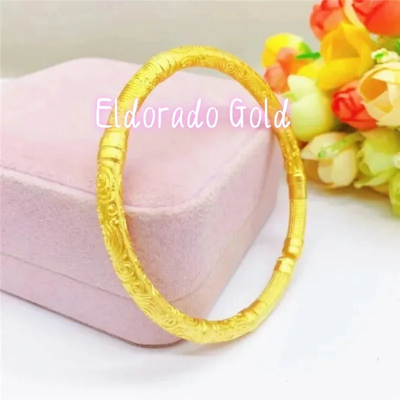 

Eldorado Gold Eldorado Eldorado 24K Genuine Gold Bracelet 9999 Niche Premium Twisted Pull Semi Set Sand Semi Gloss Twisted Brac