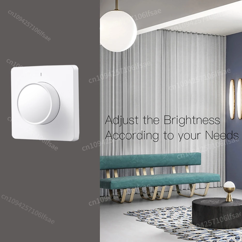 Tuya EU Smart Wifi/Zigbee Dimmer Light Switch Dimming Panel Wall Smart Switch 220-240V Works with Alexa Google Home APP Control