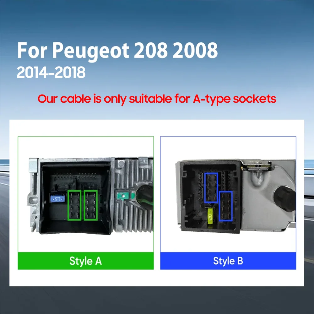 MAMSM Wireless Carplay Car Radio For Peugeot 2008 208 2014-2018 Android Multimedia Video Player DVD Stereo 2Din GPS Navigation