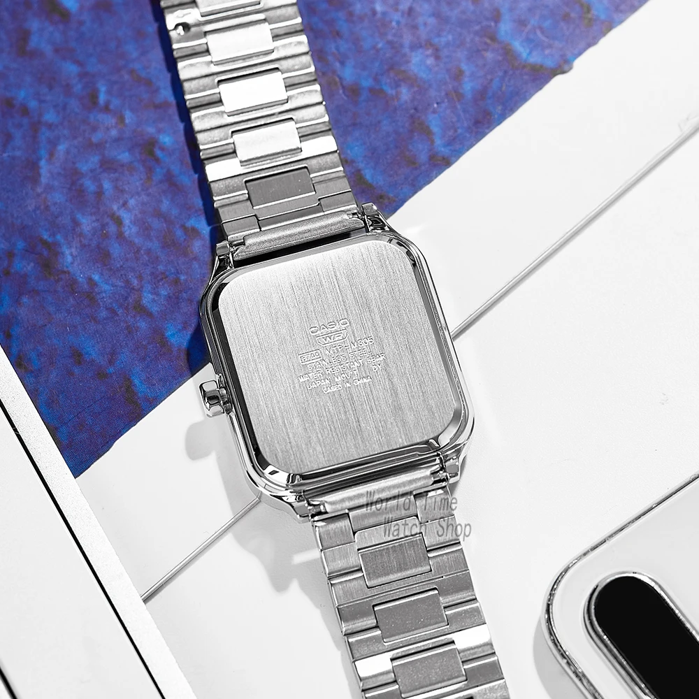 Zegarek na rękę Casio dla mężczyzn Modny top luksusowy zestaw kwarcowy Wodoodporny limitowany model w nowym stylu Kwadratowe zegarki z fazą księżyca