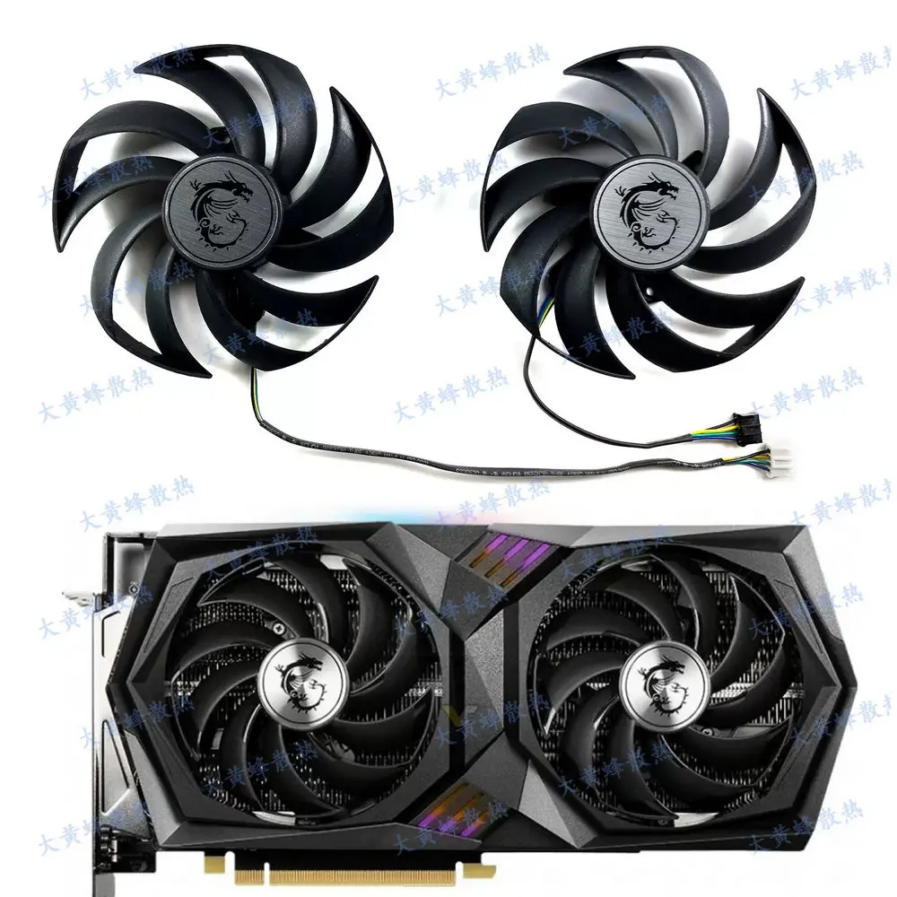 The New Cooling Fan for MSI RTX3050 RTX3060 RTX3060ti GAMING X Video Card