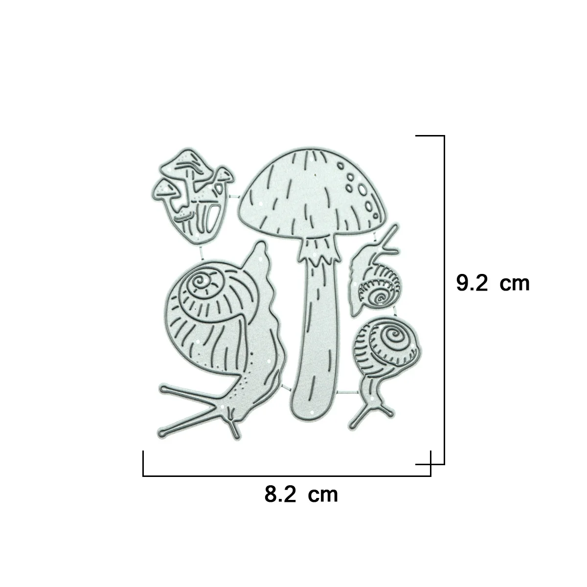 Ensemble de matrices de découpe en métal pour Scrapbooking, couteau de poinçon à champignon d'escargot, carte de vœux faite à la main, clip Album, matériel de décoration