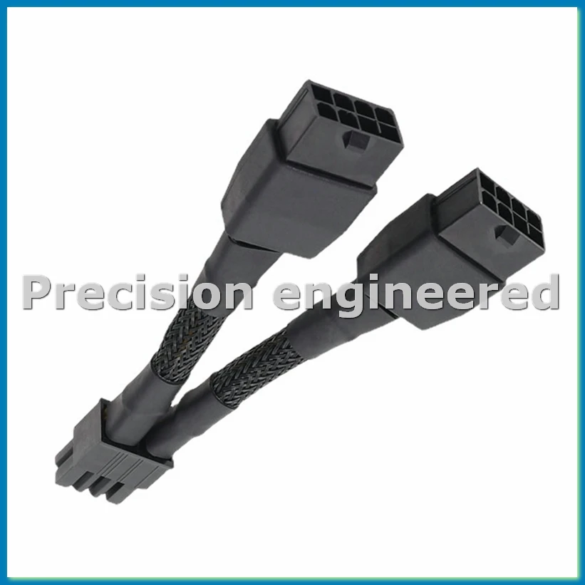 Dual 8Pin to 8Pin Power Cable Graphics Card Power Cord Cable for K80/M40/P100/V1 GPU 10cm, B-ABAM