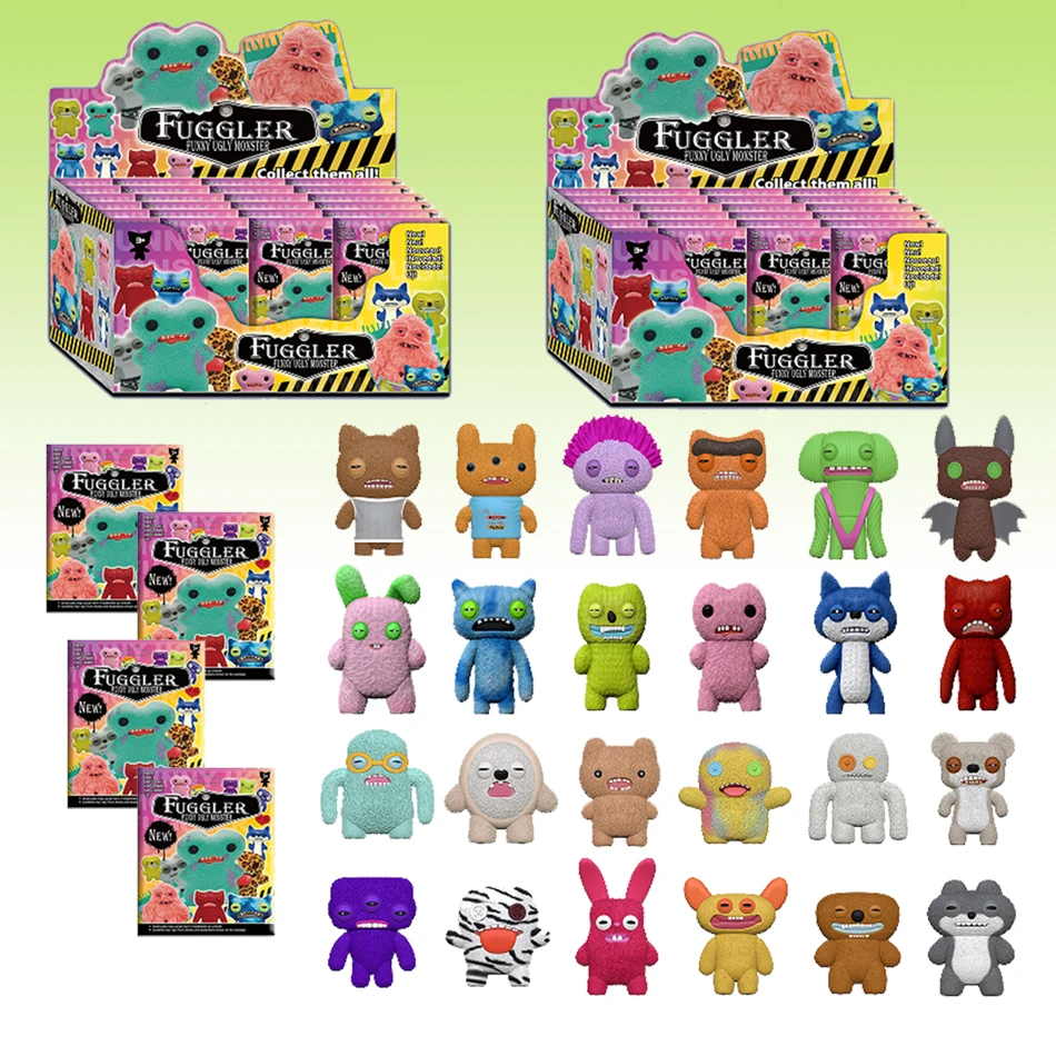 Hot Fuggler Funny Ugly Teeth Monster Blind Box Figure Toys Kawaii Fugglers Anime Action Figurine Keychains Model Dolls Gift