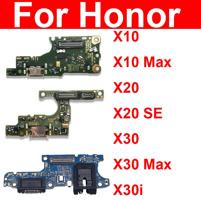 USB Charger Port Board For Hauwei Honor X10 Max X20 X20 SE X30 X30i X30 Max USB Charging Dock Connector Board Replacement Parts