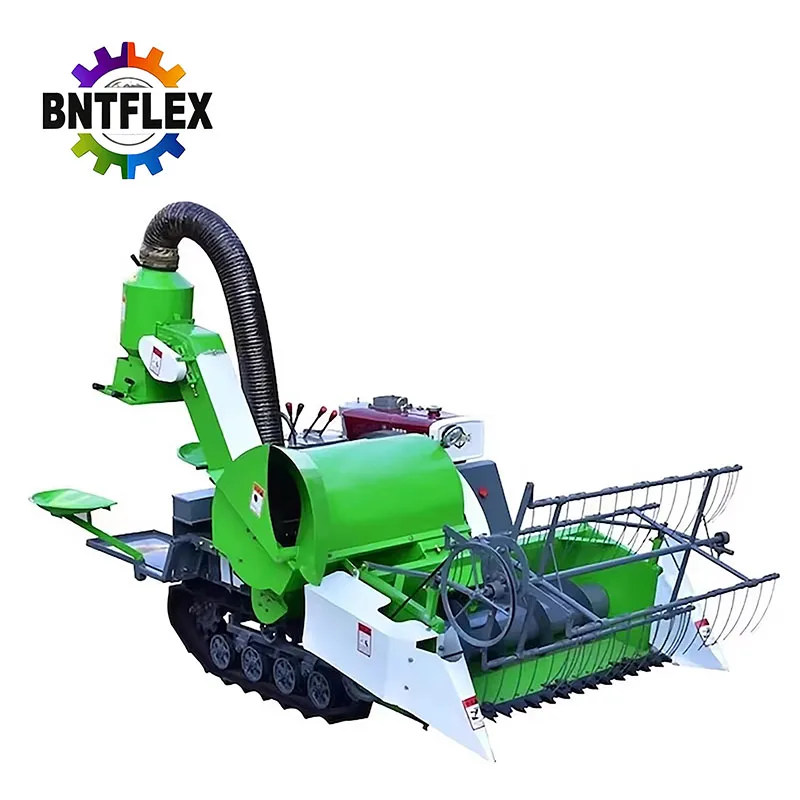 Energy Saving Paddy Rice Combine Harvester Machine wheat rice harvesting machine mini reaper harvester paddy cutter machine