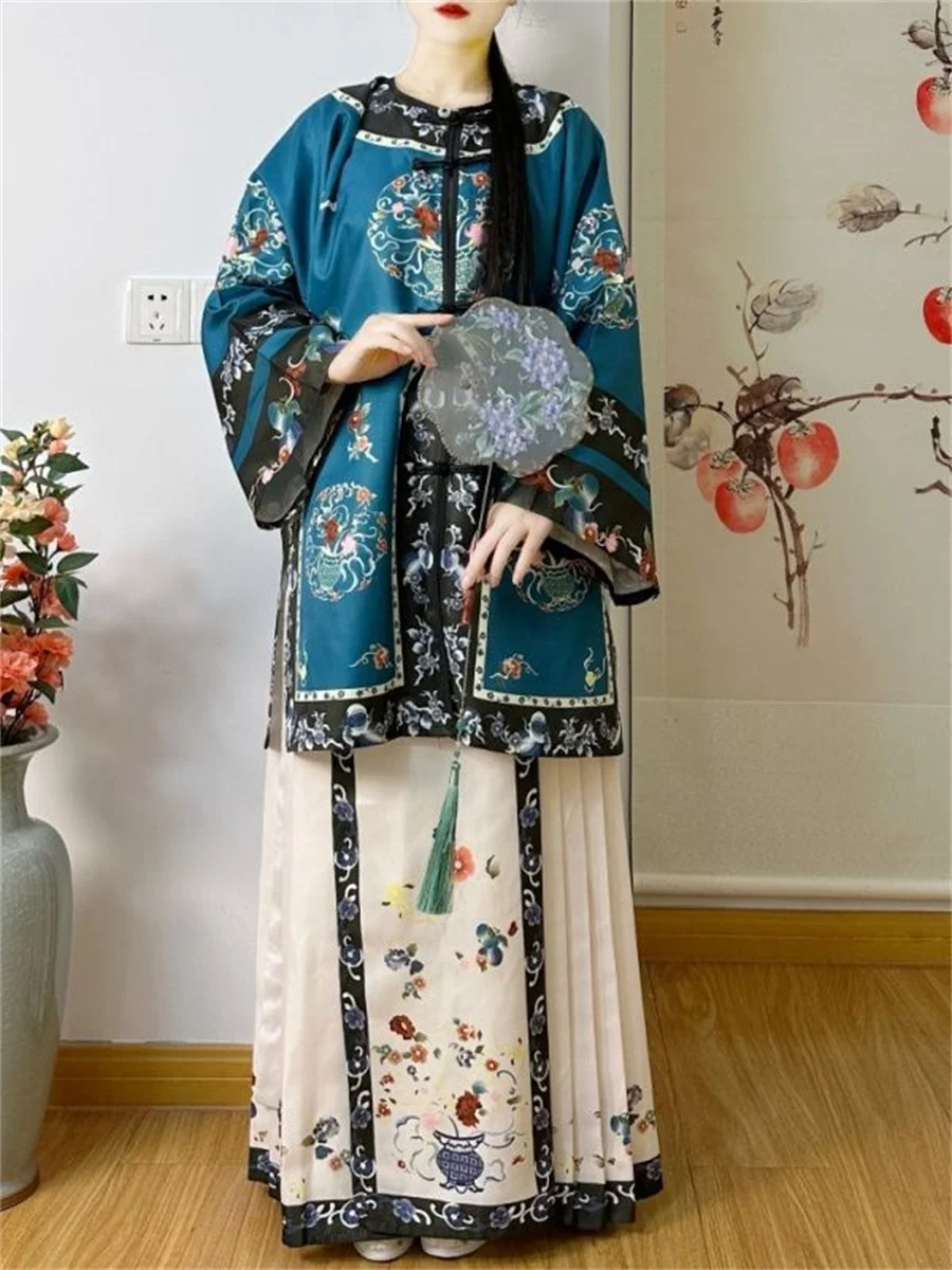 

Chinese Style Women Elegant Hanfu Dresses Ancient Traditional Ming Dynasty Princess Costume Embroidery Tang Suit Cosply