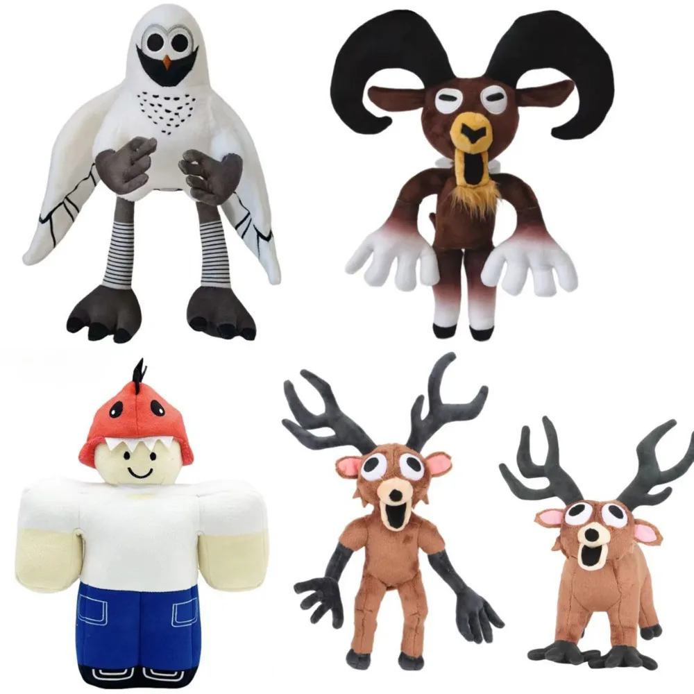 Pluszak Sowa 99 Noców w Lesie, Pluszowa Lalka Jeleń 99 Noców w Lesie, Dinokid Potwór z Lasu, Miękka Maskotka Pluszowa