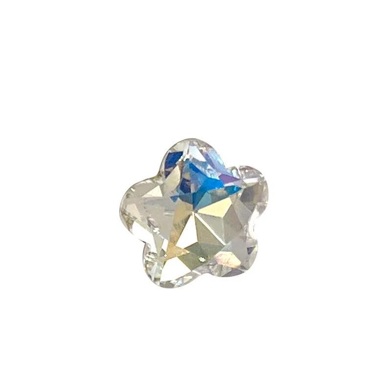 5 pçs prego strass encantos cristal diamante flor de ameixa diamante jóias de unhas novo 12mm flor jóias de unhas