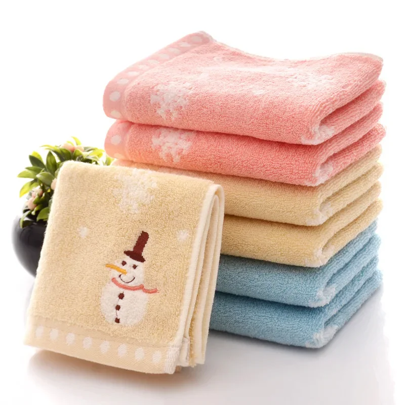 Cartoon Baby Towel Soft Cotton Infant Children Bath Towel for Newborn Kids Bathing Wipes Washcloth Shower Handkerchief 50x25cm