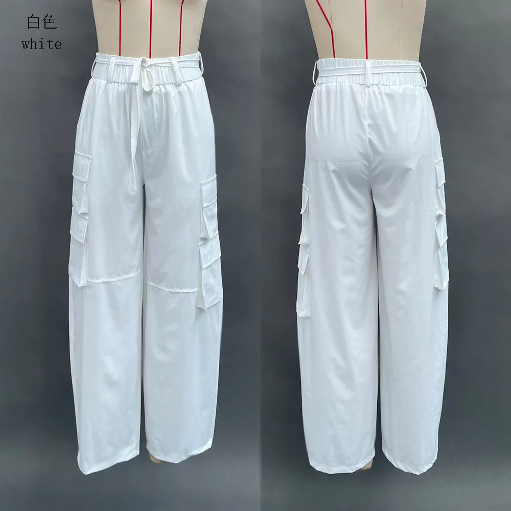 Pant women 2026 casual New work loose straight-leg wide-leg design pocket casual tight-fitting pants women's clothing
