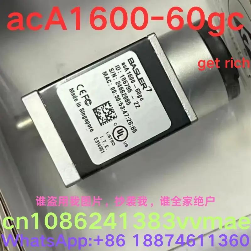 brand-new, Industrial Camera acA1600-60gc  Contact me and I can offer you a discount