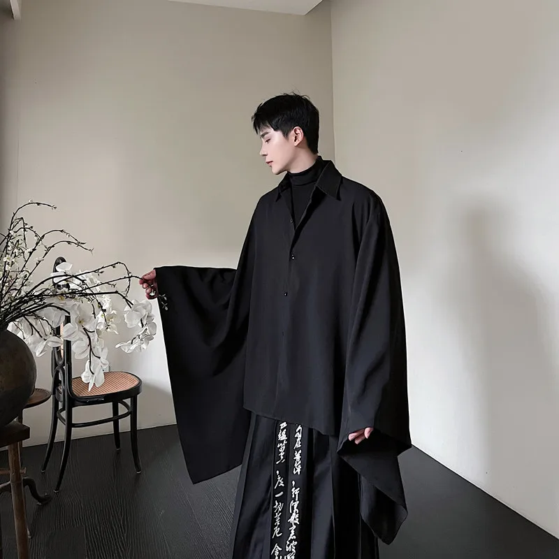 

Осенне-зимняя новинка: улучшенная модель ханьфу с длинными рукавами для мужчин и женщин, повседневная, в разных цветах, премиум-класса, с острым воротником.