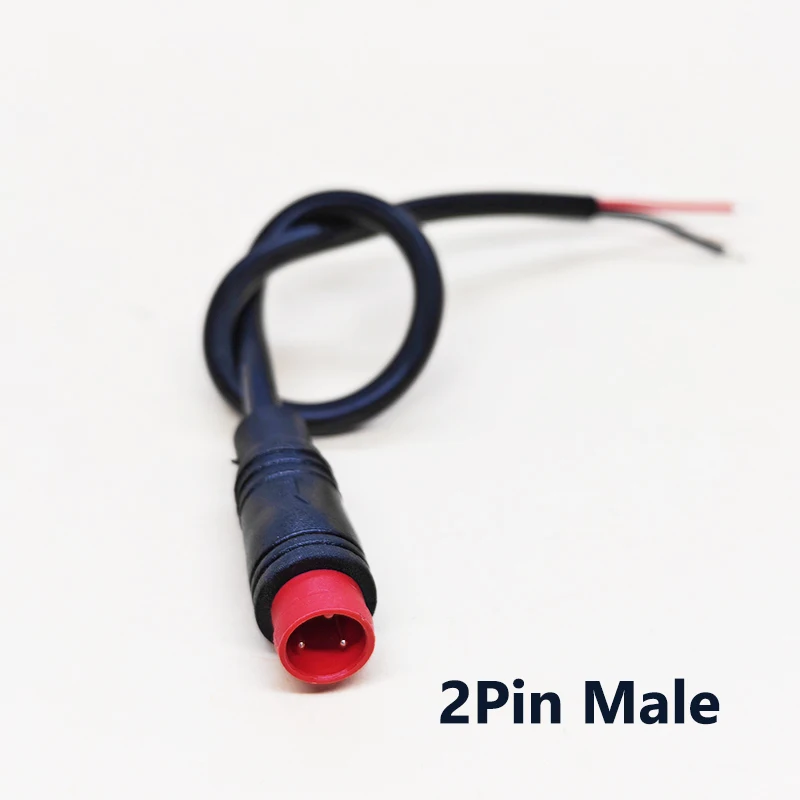 Waterproof M6/M8 Connector Cable 20CM 2/3/4/5/6 Pin Male Female Butt Plug For Signal Sensor E-Bike Scooter Solar Wiring
