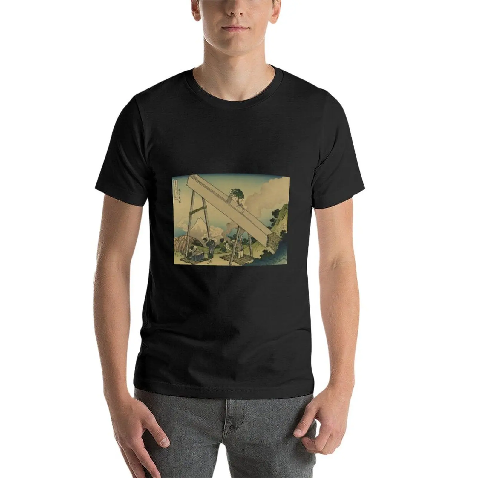 Totomi sanchu - Hokusai Katsushika - 1890 T-Shirt boys whites anime summer tops mens t shirts pack