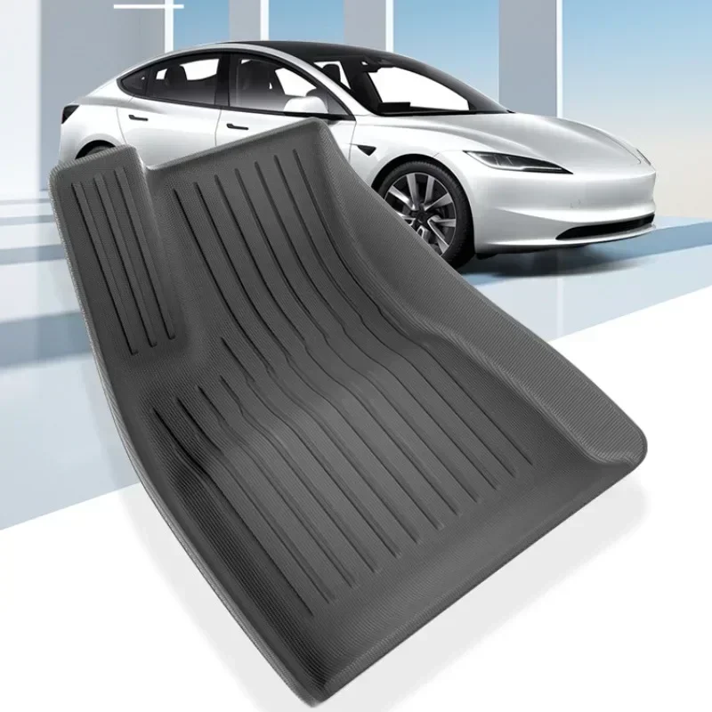 For Tesla Model 3+ Highland Floor Trunk Mats TPE Waterproof Wear-resistant Foot Pads Front Rear Trunk Mat Car Accessories 2024