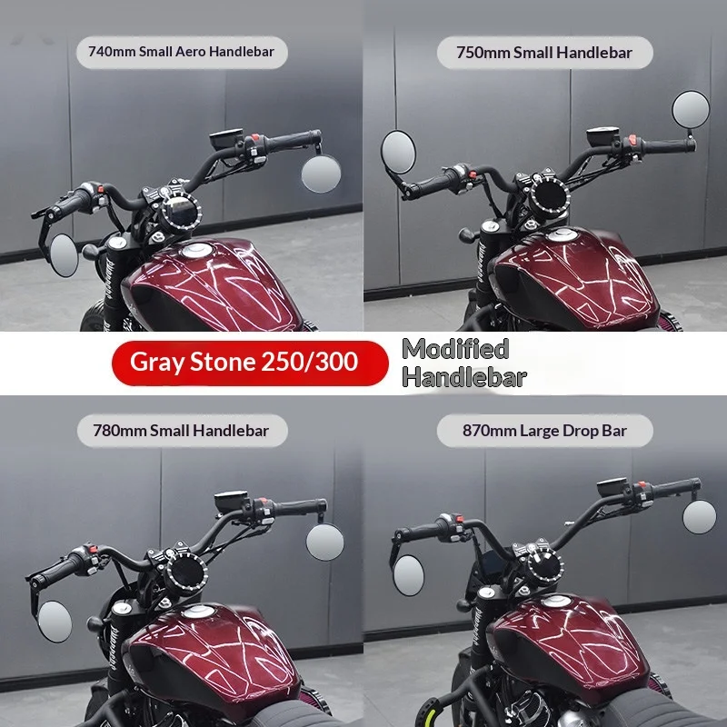 【Premium】For Greystone 250/300 modified rear tilt and raised small swallow handle, big goose handle, handlebar handlebar