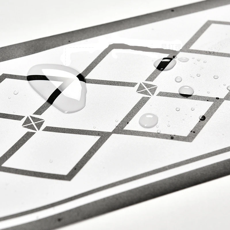 Self Adhesive Geometric Waterproof Skirting Board Molding Edge Trim