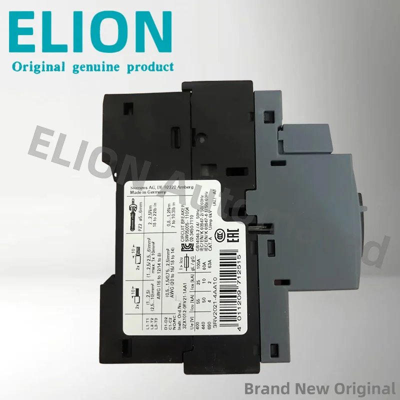 새로운 3RV2021-4AA10 3rv2021-4aa10 서미스터 모터 보호 릴레이 원본