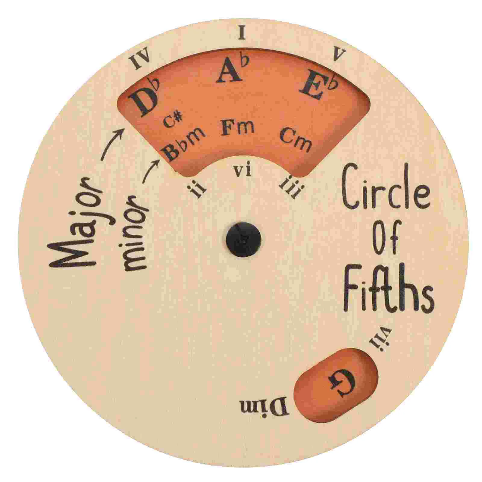 Wooden Melody Tool Chord Wheel Circle of Fifths for Instruments Musicians General Guitar Accessories