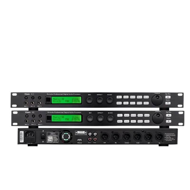 

Pre-KTV anti-howling reverb effect X5 audio processor noise reduction