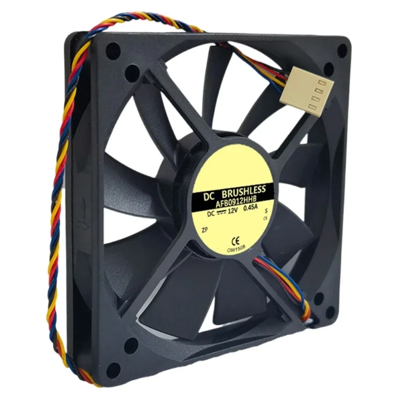 Quiet Operate 36DBA PC Cooling Fan, 4000RPM 90mm Computer Case Fan, PWM Support for Improved Thermals Management