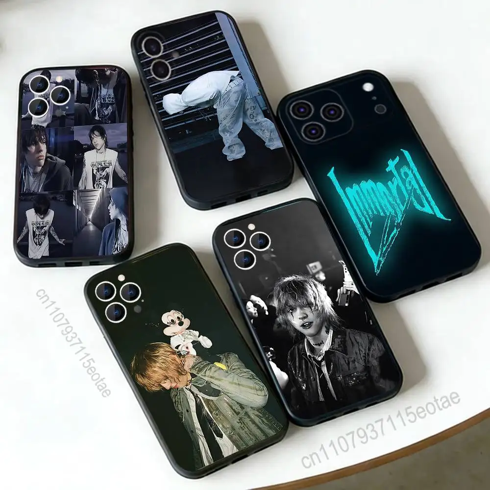 

K-Kai Angel Damage SINGER Black Soft Case For iPhone 17 13 14 15 11 16 12 Pro Max Pro Max Plus E Air Mini Phone Cover Shell