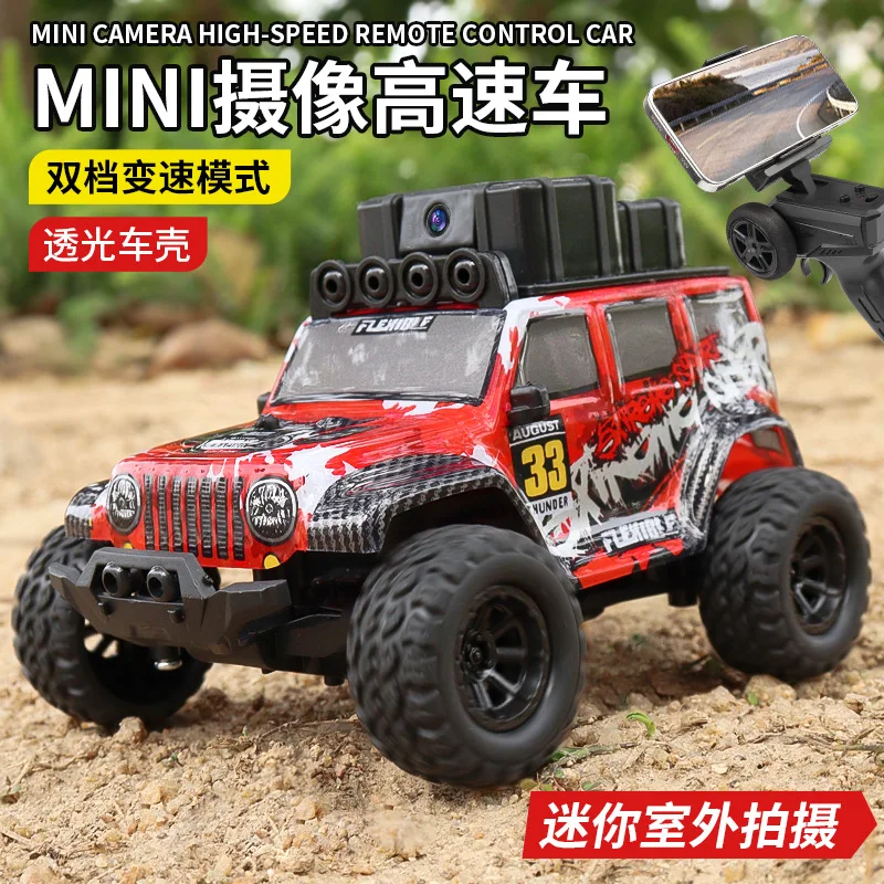 Mini cámara de Control remoto para coche, acelerador proporcional, vehículo todoterreno de carreras de alta y baja velocidad, modelo de carreras de regalo para niño, 1:32