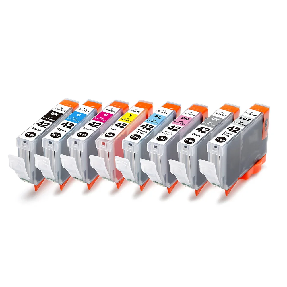 ShinColor Cli-42 Cli42 Compatible Canon CLI-42 Ink Cartridge Works for Canon PIXMA Pro-100 Pro-100S Printer (8Pack)