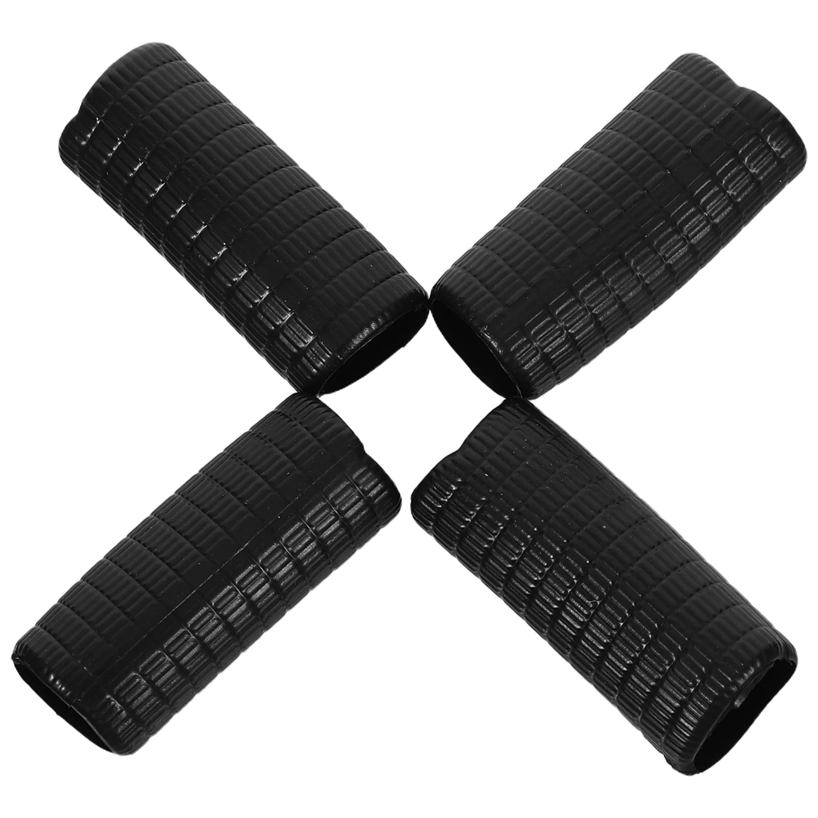 

4pcs Bow Grip Rubber Sleeves for Violin Viola High Elasticity Anti Slip Cover Protector Accessories Black Parts