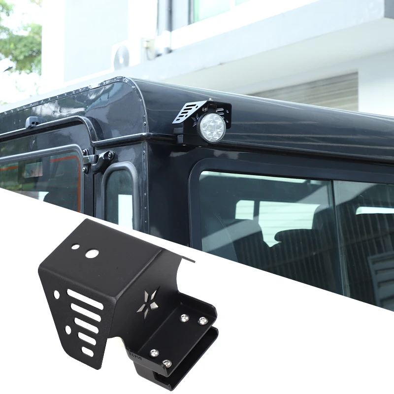 Carbon Steel For Land Rover Defender 2004-2018 Car Tailgate Small Window Above Water Channel Spotlight Bracket Car Accessories