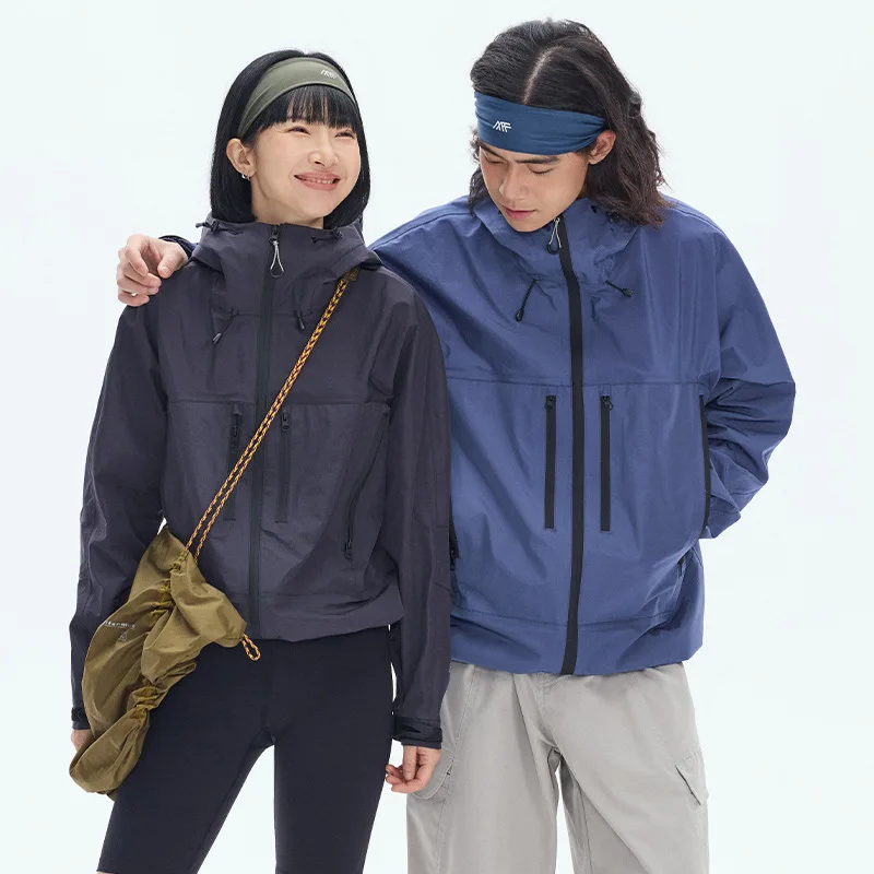 سترة بقلنسوة مقاومة للماء للرجال 3 في 1 بطة بيضاء أسفل بطانة متعددة الجيوب ملابس العمل الخارجية JK-118