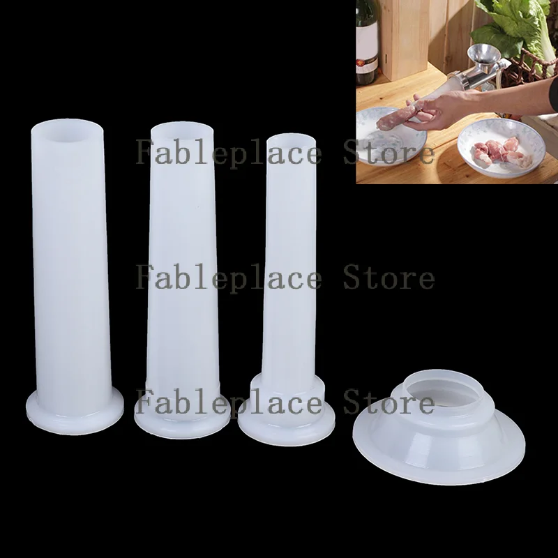 (HMA23)1 Set Meat Grinder Sausage Stuffer Filling Tubes Funnels Nozzles For Sausage Tube