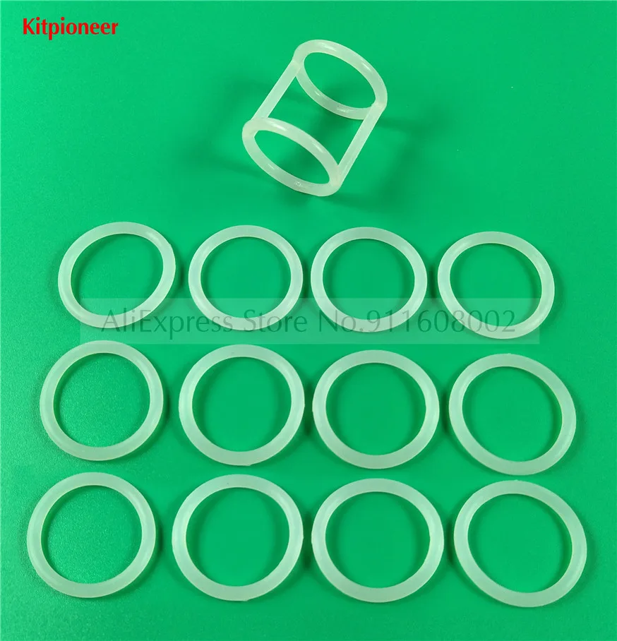 18 Pieces White Color Food Grade Silicone Sealing Rings Ice Cream Maker Parts Mixed Pack For BQL-818T Soft Serve Machines