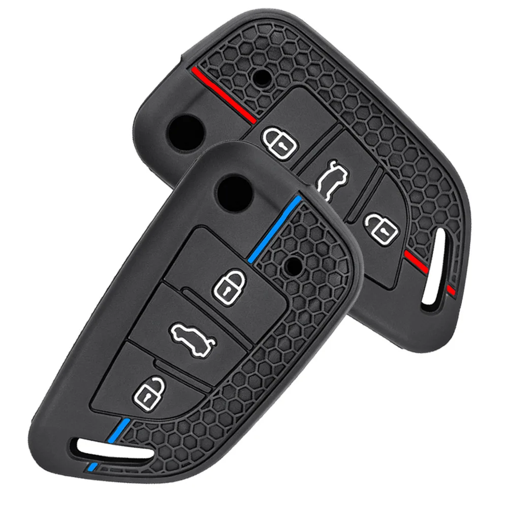 Silicone Folding Car Key Bag For VVDI KD Car Specific High-End Remote Control Key Case General Sport Racing Car Accessory