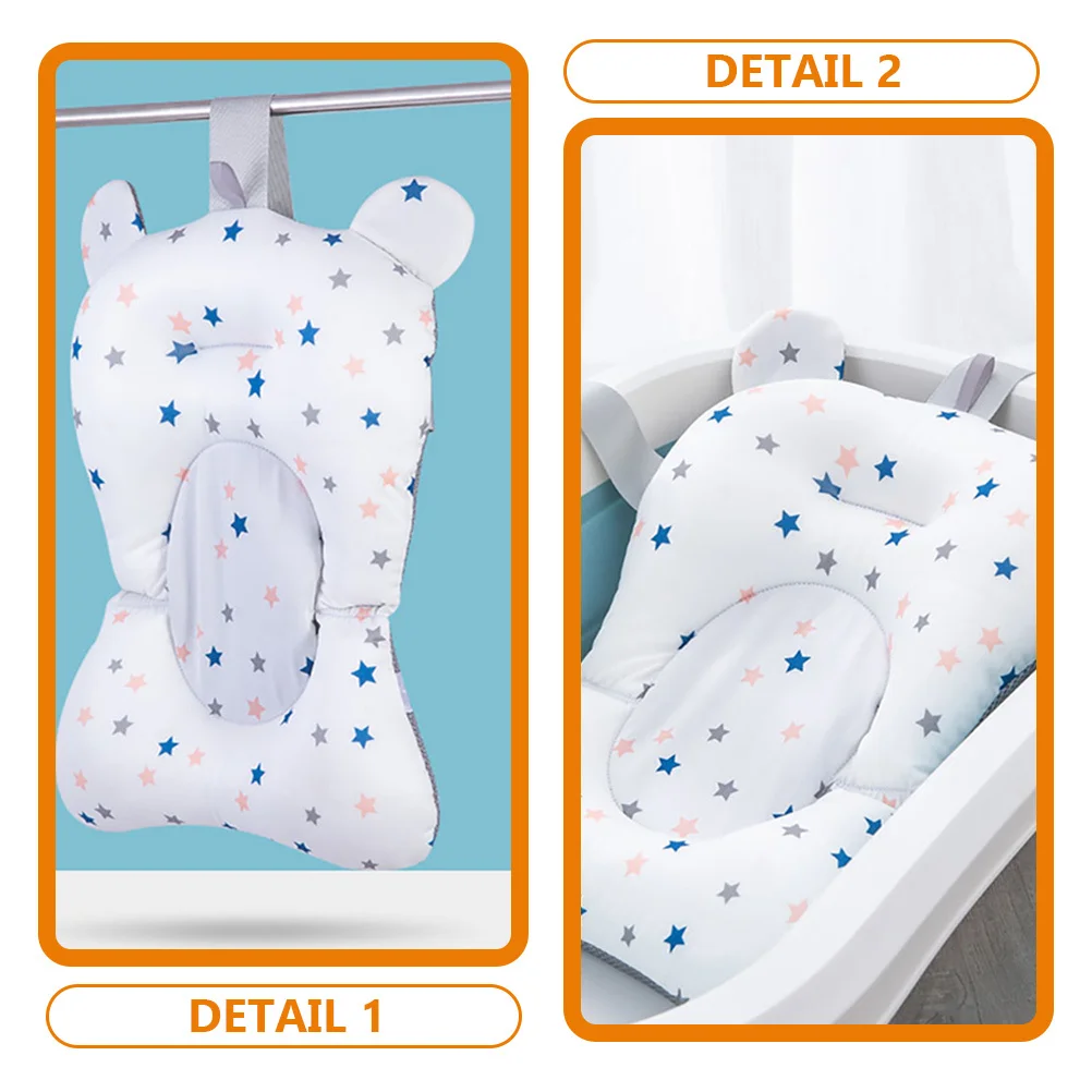 

Baby Bath Cushion Floating Support Mat For Newborn Toddler Infant Bathtub Seat Summer Bath Sponge Pad Tub Cushion