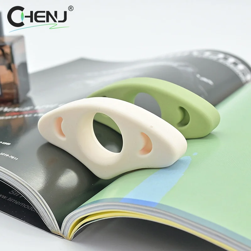 1 قطعة سيليكون المرجعية كتاب حامل القراءة المعونة الإبداعية الإبهام كتاب دعم ، حامل صفحة الإبهام للطلاب ومحبي الكتاب #5