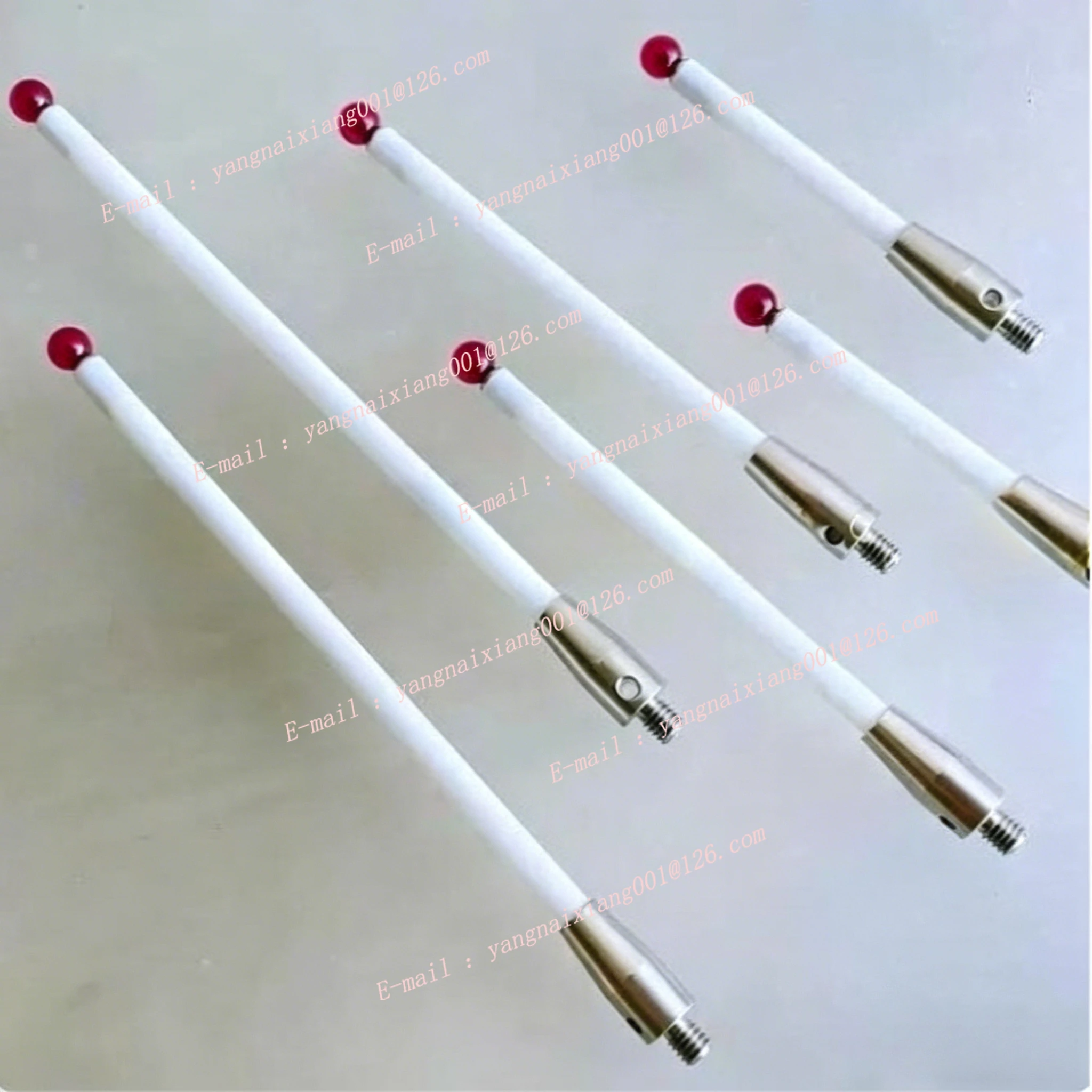 1PC CMM Probe Stylus 3mm 4mm 5mm 6mm Ruby Ball Tip M2 M3 M4 Contact Probes Ceramic Shafts Probe Testing Accessories