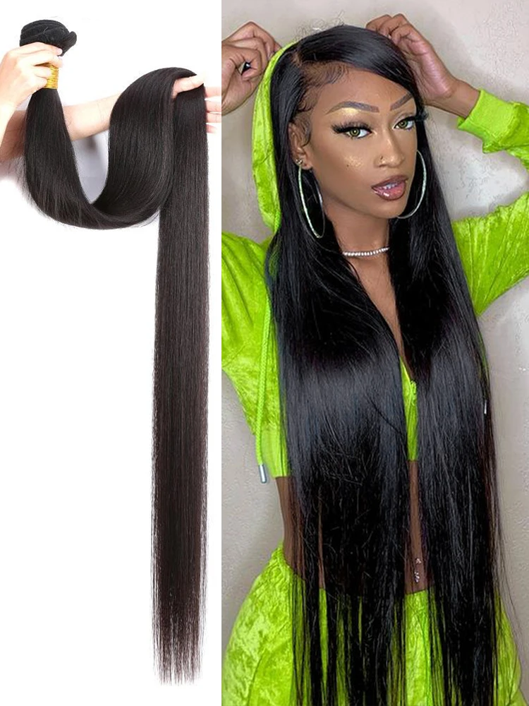 10A Straight Bundles Human Hair 20 22 24 26 Inch Brazilian Virgin Human Hair 2/3/4 Bundles 100% Unprocessed Straight Weave