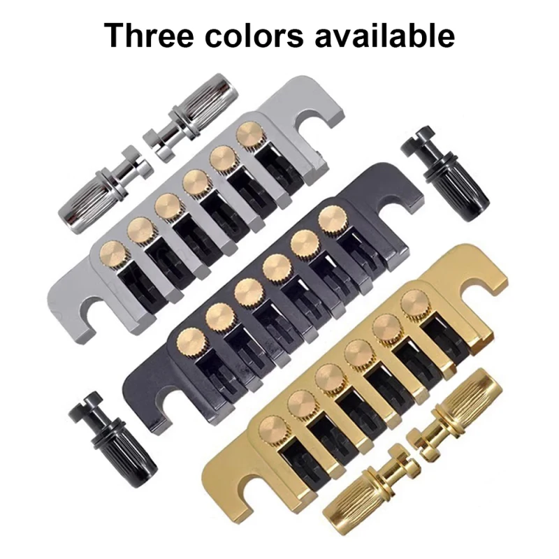 LP Electric Guitar TP-6 Bridge Frame Sop Rod Retro Bridge Tailpiece Tail Piece Reversible String Code for Les Paul/SG/ES/EPI