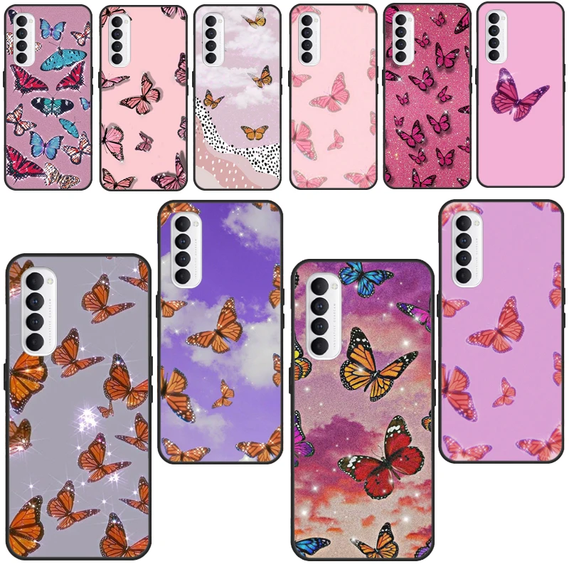 Butterfly beautiful For OPPO Reno 2 Z 4 Pro A5 A9 A31 A53 2020 A1K A3S A5S A15 A52 A72 A83 F5 F7 Phone Cover