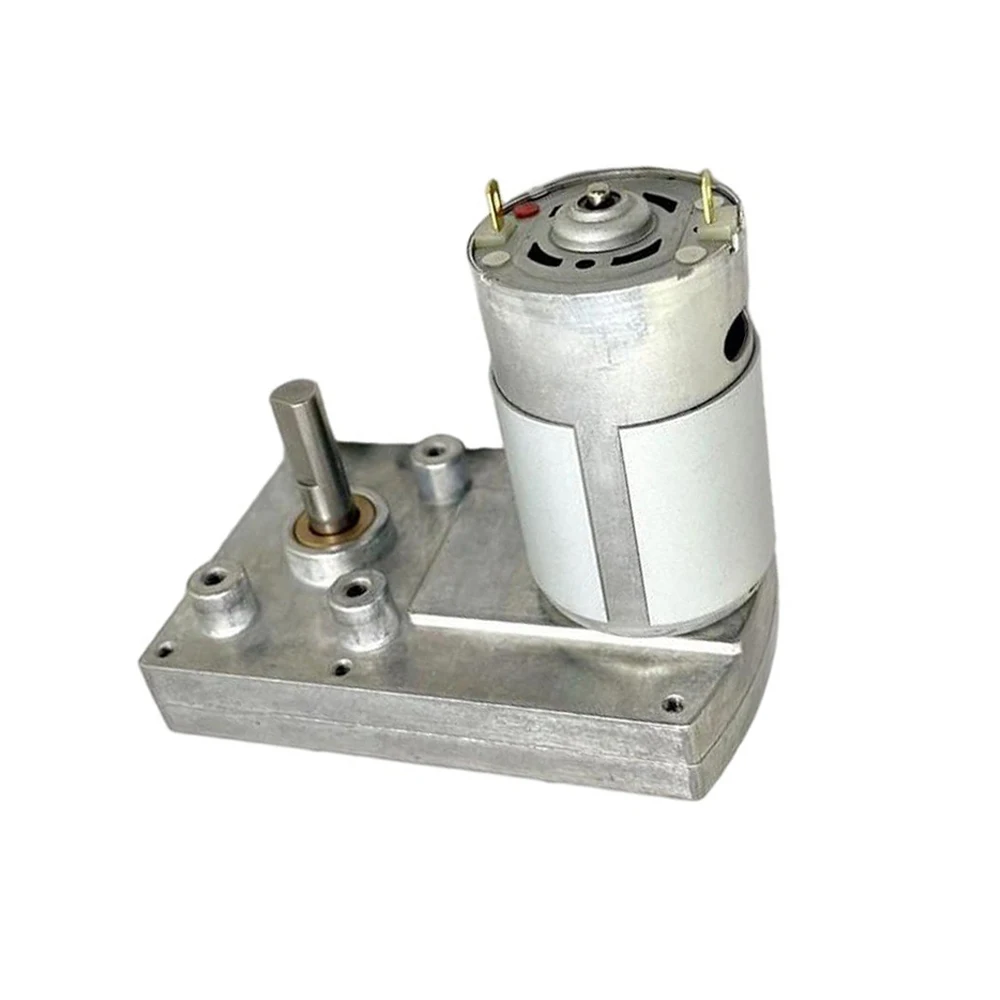 L‑Shape 555 Gear Motor Reverse Shaft 60GF Gearbox DC12V 32:1 Gear Ratio 110RPM No‑load Speed 270mA No‑load Current Gear Motor
