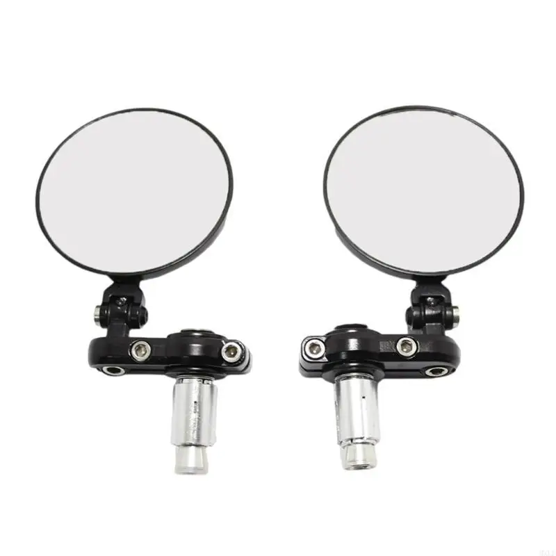 متعددة الاستخدامات 3 بوصة مرايا الدراجات النارية مع ميزة قابلة للطي لنهايات المقود #2