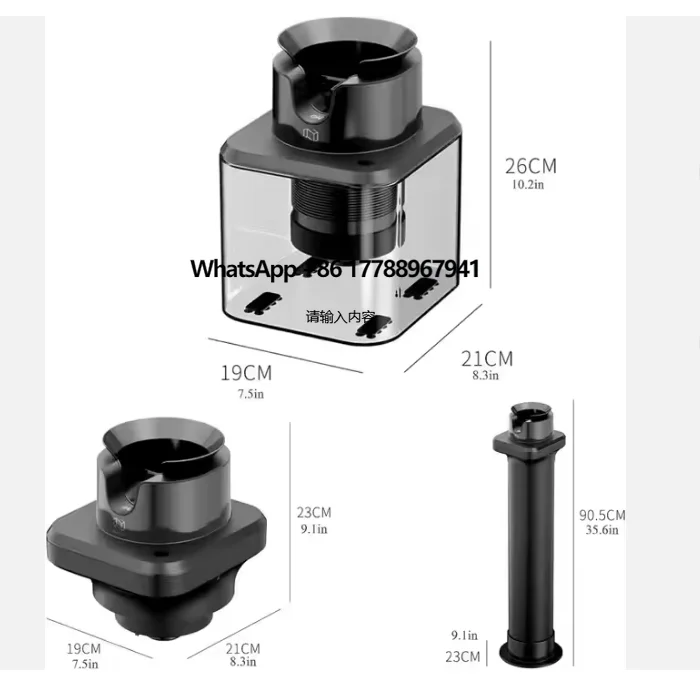 

Westgreen Coffee Grounds Cleaner Fully Automatic Powder Bowl Cleaner Free of Rag Washing Electric Commercial Cleaning Machine