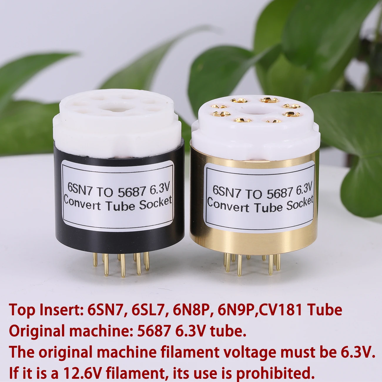 1PC Convert  Socket Adapter CV181 6SL7 6N8P 6N9P 6SN7 TO 5687 6.3V Electron Tube 8PIN To 9Pin Tube Socket Vintage Audio Amplifie